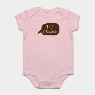 I Love Chocolate Baby Bodysuit